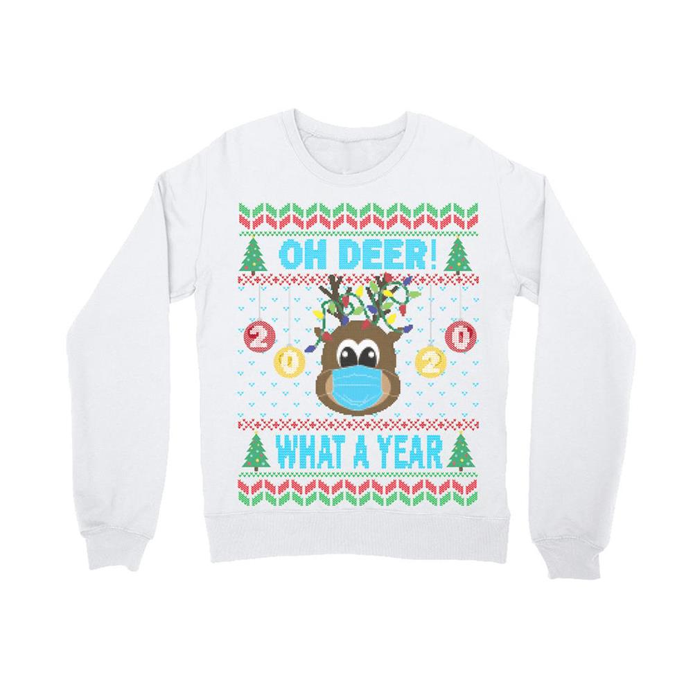 Oh Deer What A Year Ugly christmas Sweater