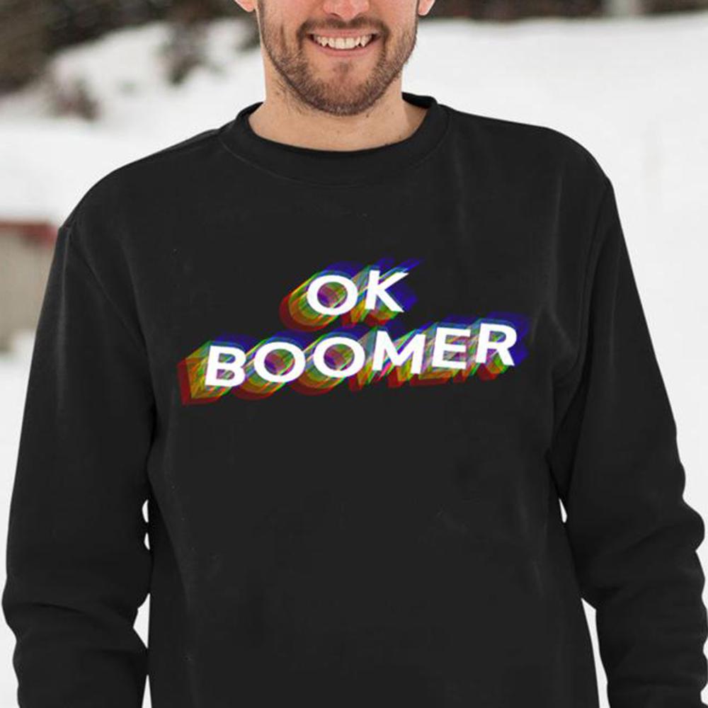 Ok boomer colorful funny trendy meme gen Z christmas gift sweater, ok boomer t shirt, ok boomer hoodie, ok boomer shirt, ok boomer memes, ok boomer ugly sweater, ok boomer sweater, ok boomer meme ? GST