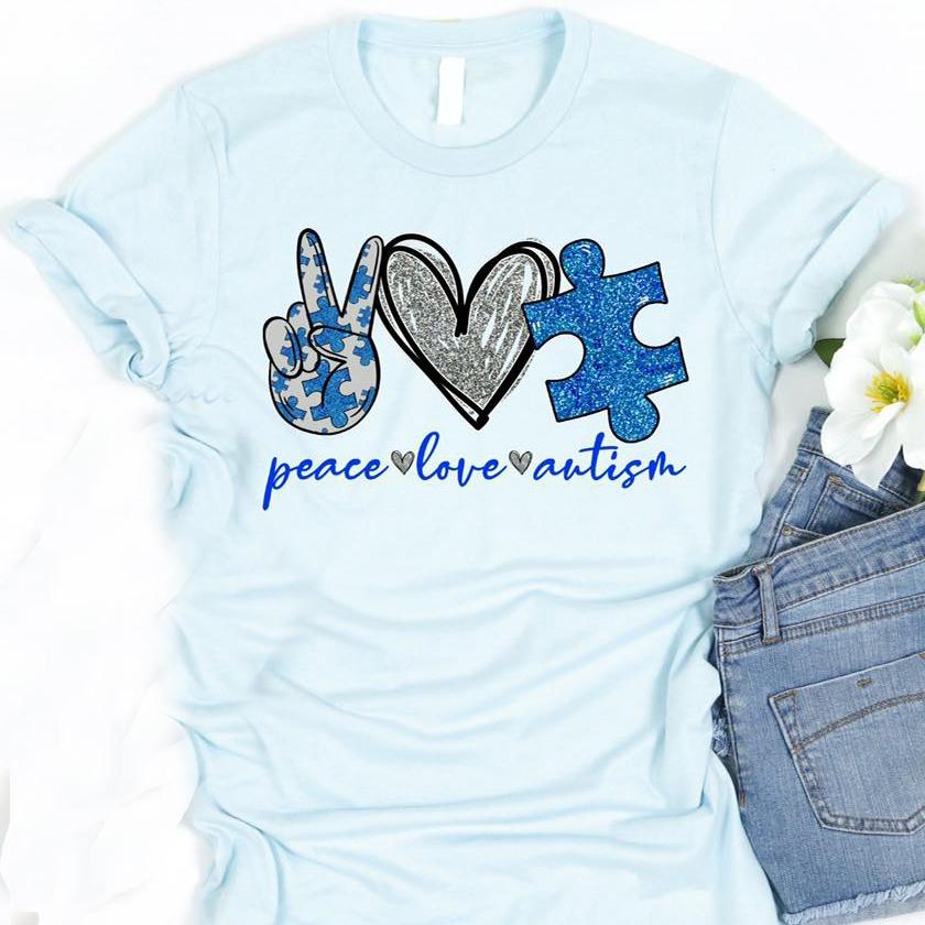 Peace love autism autism awareness shirt Peace love autism autism awareness shirt