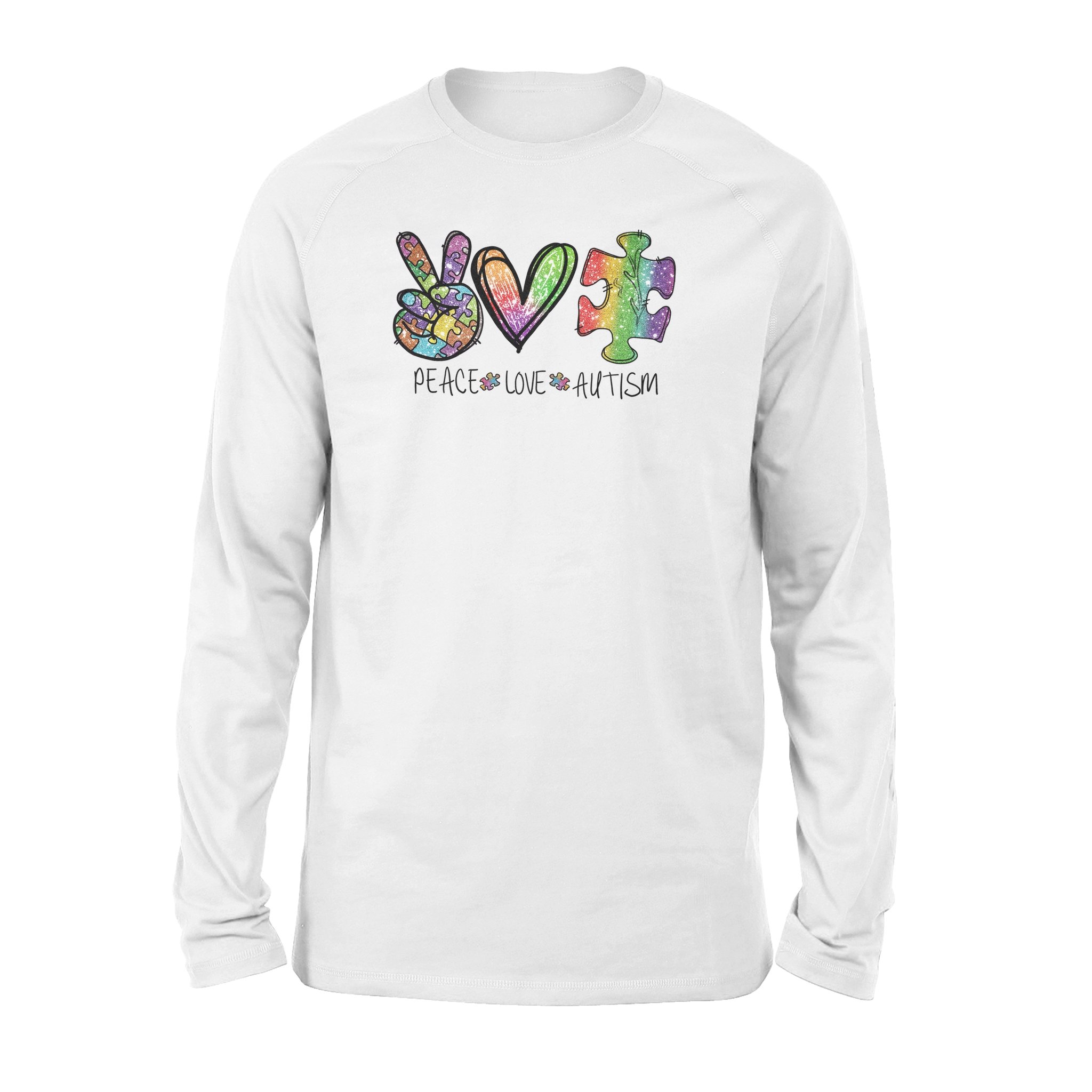 Peace Love Autism Hippie Long Sleeve Peace Love Autism Hippie Long Sleeve