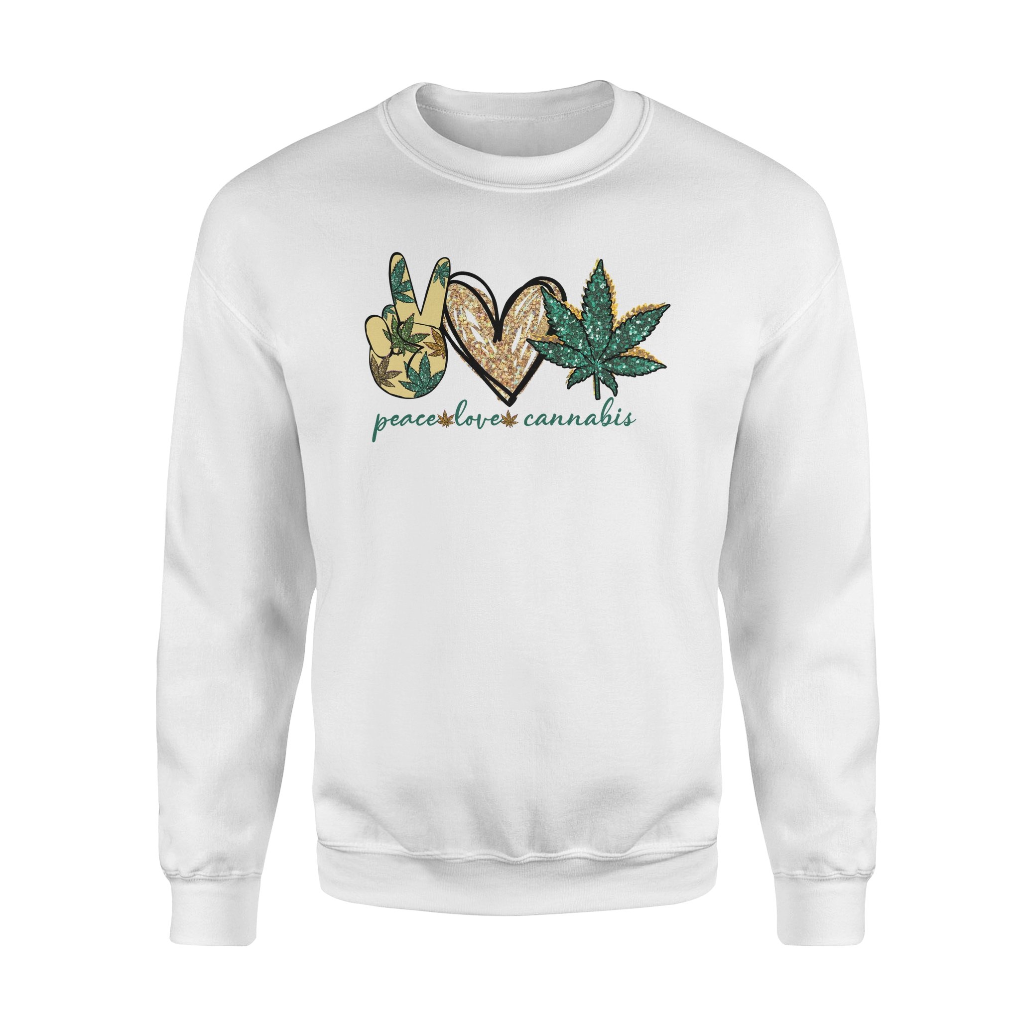 Peace Love Cannabis Weed Mom 420 Sweatshirt Peace Love Cannabis Weed Mom 420 Sweatshirt