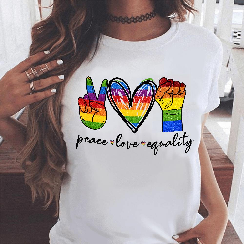 Peace love equality LGBT black lives matter  hippie shirt Gsge ? Standard T-shirt