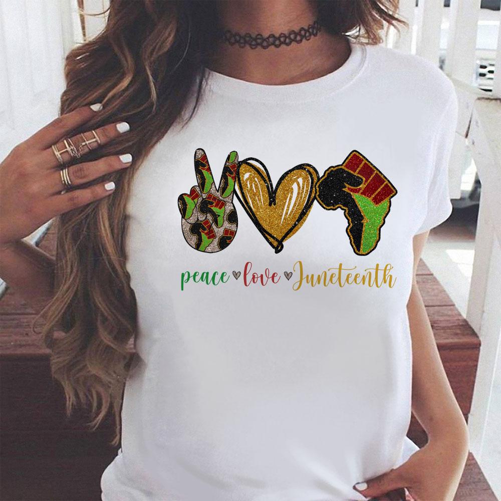 Peace Love Juneteenth Black live matter shirt Gsge ? Standard T-shirt