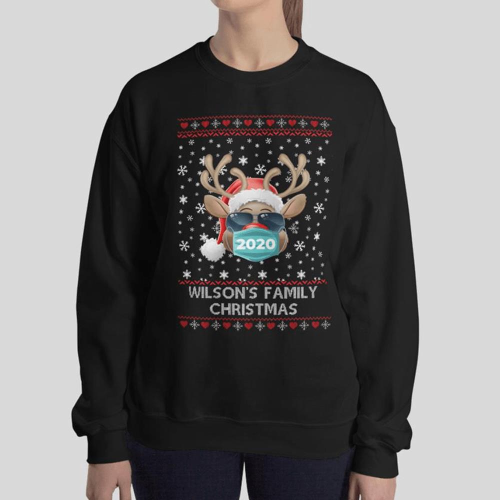 Personalized Family Christmas Santa Ugly Christmas Sweatshirt Personalized Family Christmas Santa Ugly Christmas Sweatshirt
