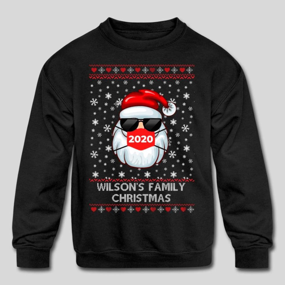 Personalized Family Christmas Santa Ugly Christmas Sweatshirt Personalized Family Christmas Santa Ugly Christmas Sweatshirt