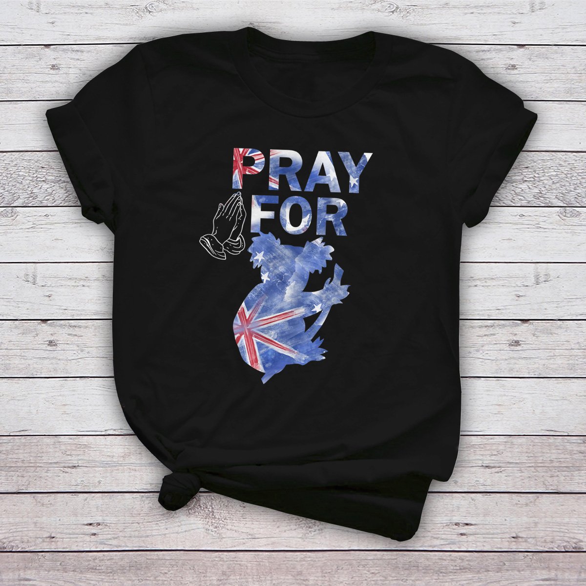 Pray for Australia Rain Save Koala Australian Animals People T-Shirt