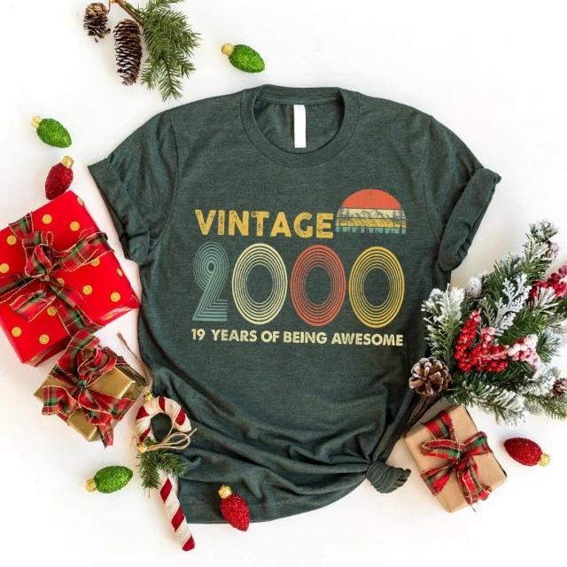 Retro vintage 2000 t-shirt 19th birthday gifts 19 years old ? GST