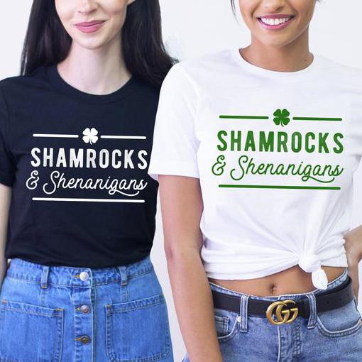 Shamrocks and shenanigans st patricks day shirt for women ? GST Shamrocks and shenanigans st patricks day shirt for women ? GST