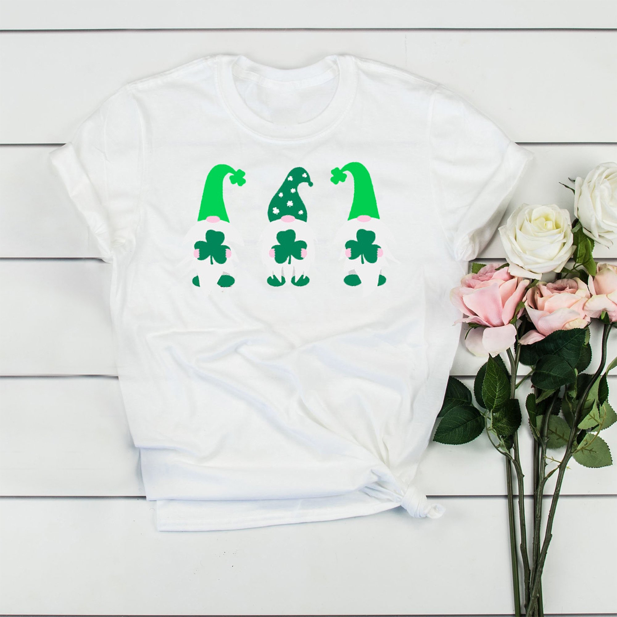 St patricks day ? St patrick?s day gnome shamrock irish shirt ? GST