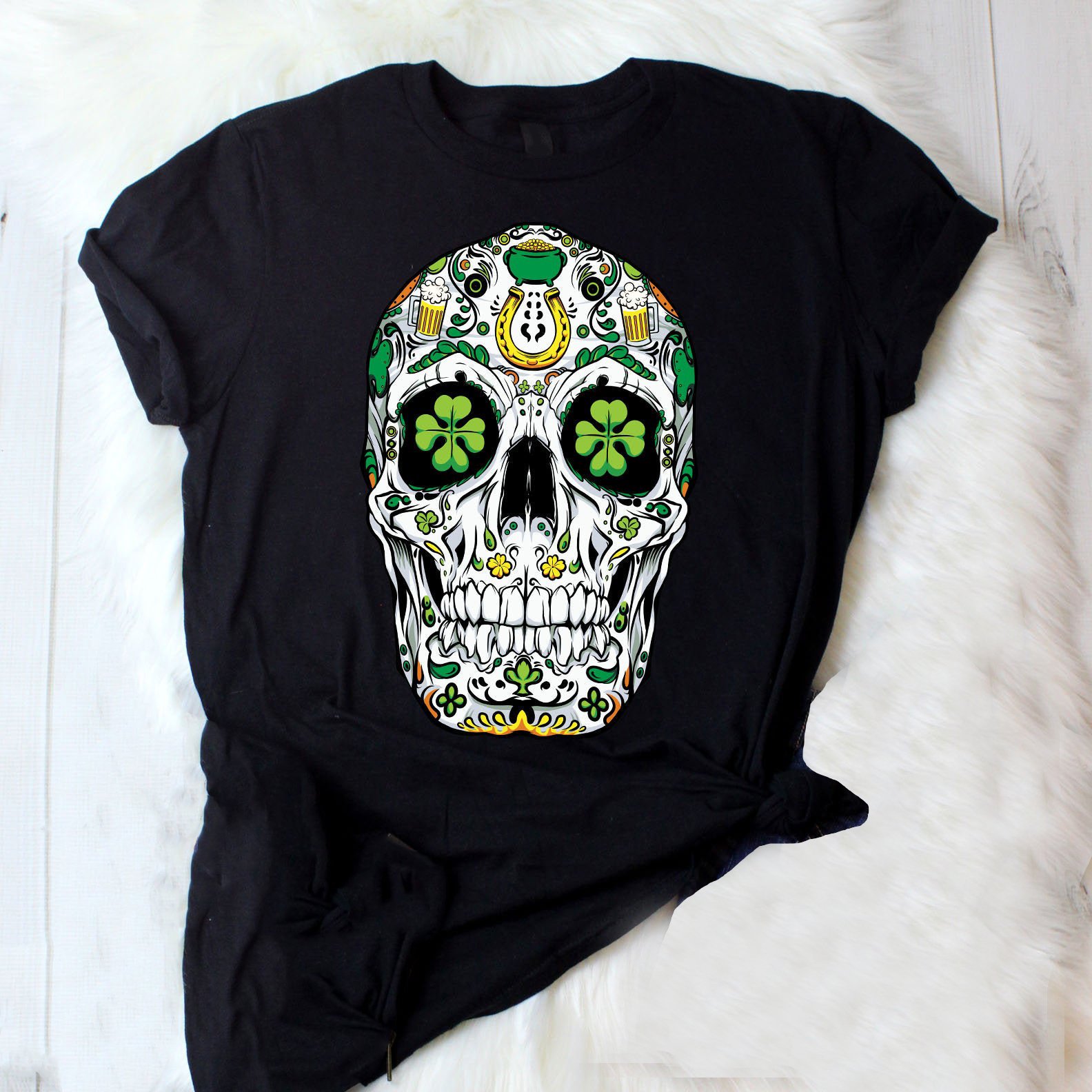 Sugar skull st patricks day shirt ? GST Sugar skull st patricks day shirt ? GST