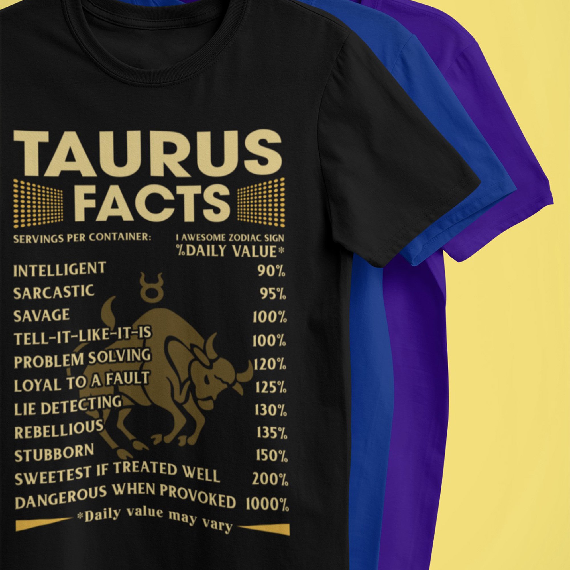 Taurus Fact Zodiac T Shirt Taurus Fact Zodiac T Shirt