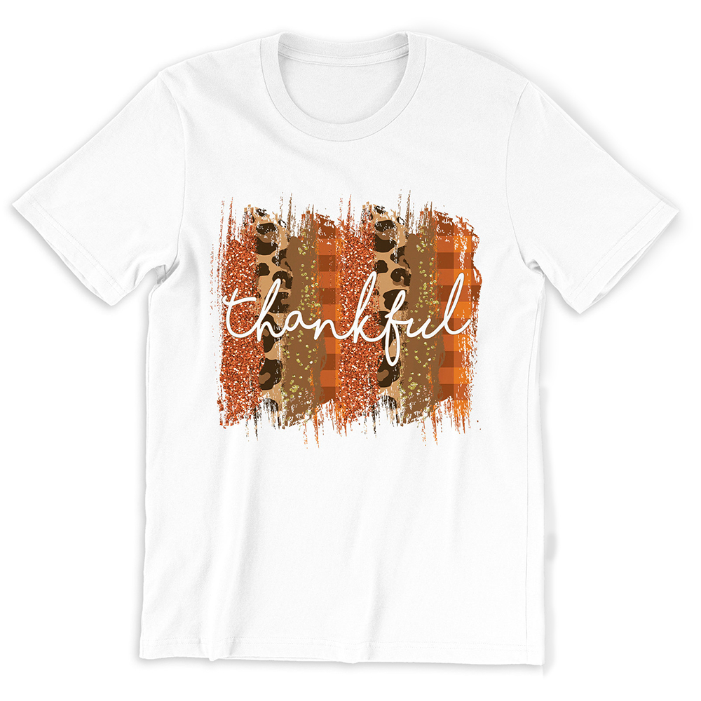 Thanksgiving Thankful Leopard Shirt For Women Thanksgiving Thankful Leopard Shirt For Women