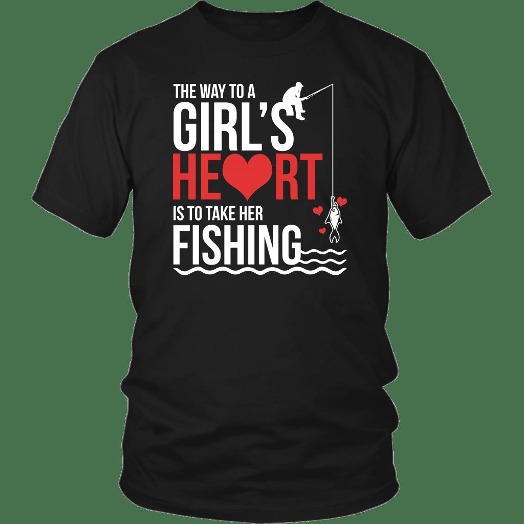 The Way To A Girl?s Heart Is To Take Her To Fishing Shirt ? Fishing Gift Gsge