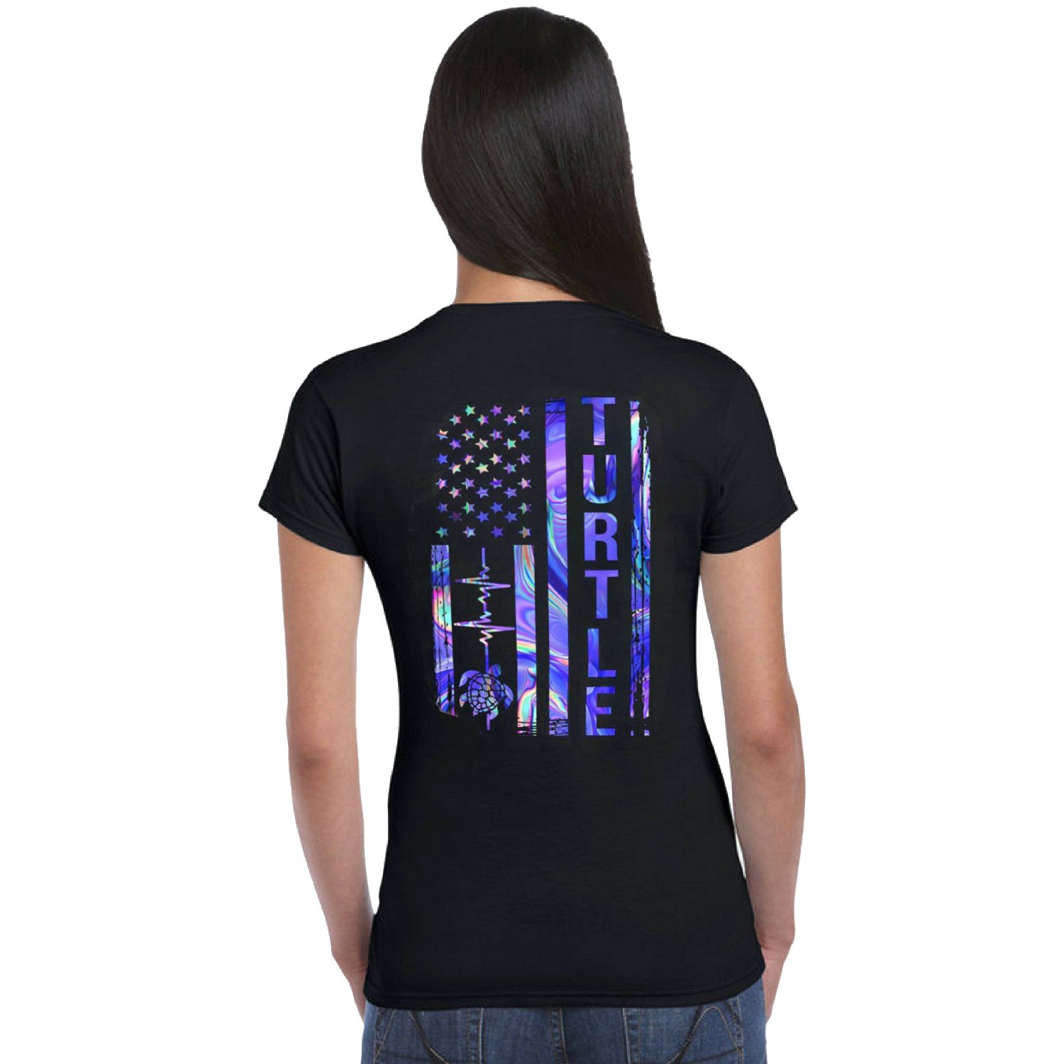 Turtle Galaxy American Flag Shirt ? Turle Shirt