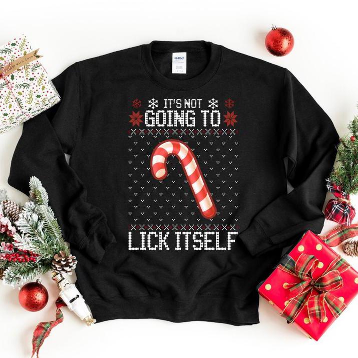 Ugly christmas sweater, christmas ugly sweater sweatshirt, ugly sweatshirt, funny christmas sweater, jumper, lick itself, christmas gifts