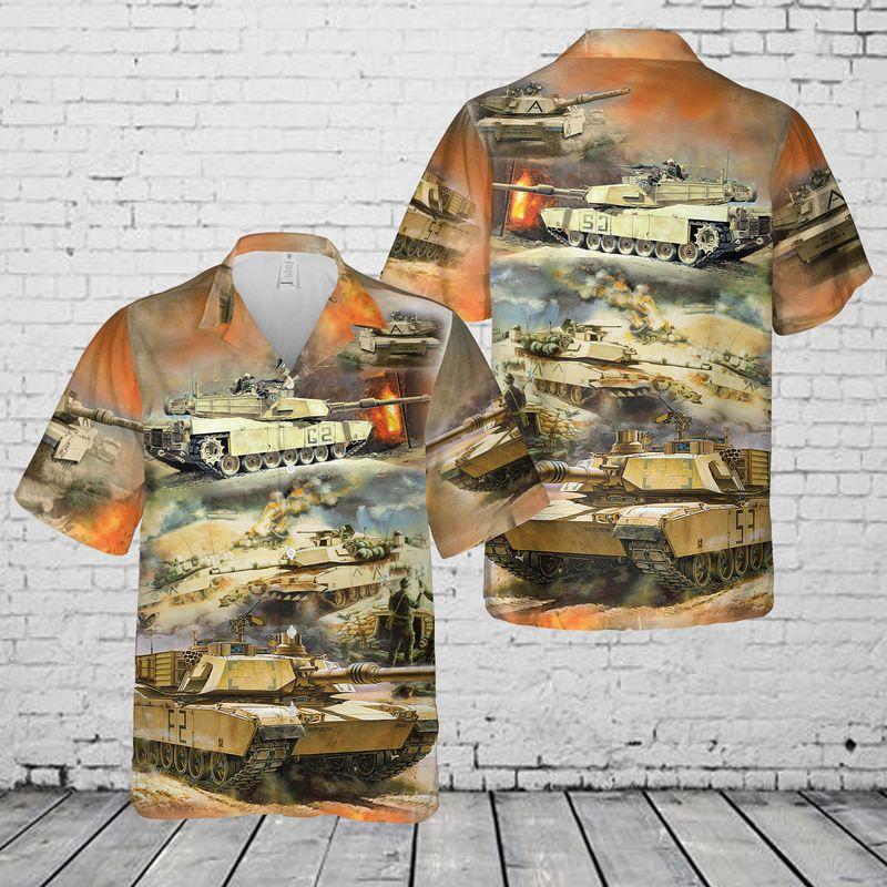 Abrams Tank Hawaiian Shirt Pre11490 Abrams Tank Hawaiian Shirt Pre11490