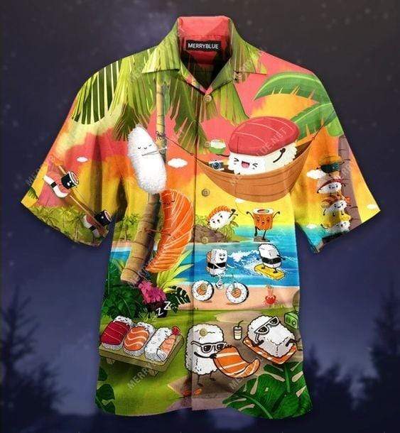 Aloha Sushi Cute Hawaiian Shirt Pre13769 Aloha Sushi Cute Hawaiian Shirt Pre13769