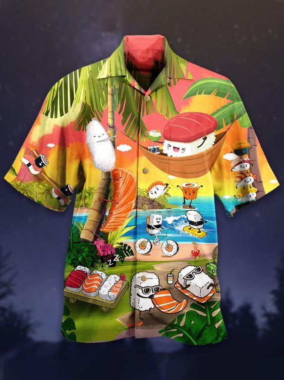Aloha Sushi Hawaiian Shirt Pre11532 Aloha Sushi Hawaiian Shirt Pre11532