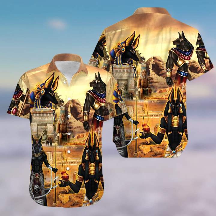 Amazing Anubis And The Pyramid Ancient Egypt Hawaiian Shirt Pre11712 Amazing Anubis And The Pyramid Ancient Egypt Hawaiian Shirt Pre11712