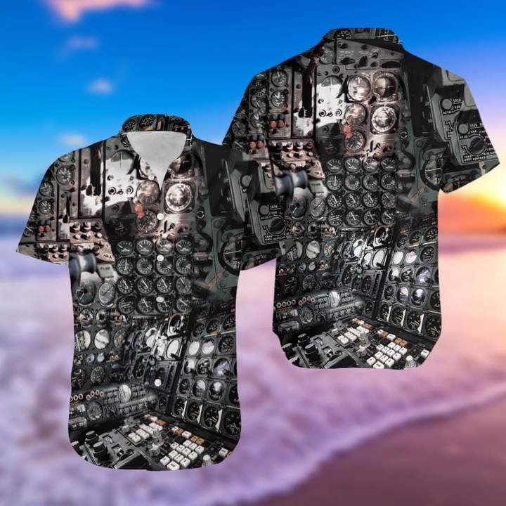 Amazing Cockpit Airplane Pilot Hawaiian Shirt Pre13747 Amazing Cockpit Airplane Pilot Hawaiian Shirt Pre13747