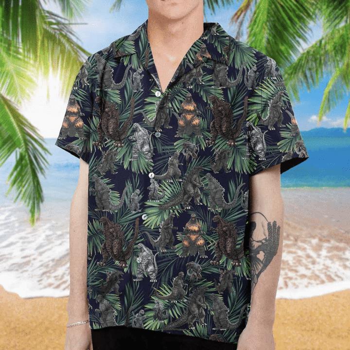 Amazing Godzilla Gojira Tropical Hawaiian Shirt Pre13719 Amazing Godzilla Gojira Tropical Hawaiian Shirt Pre13719