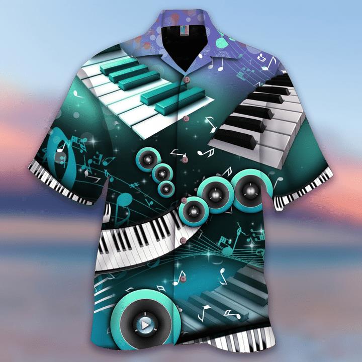Amazing Green Piano Hawaiian Shirt Pre13692 Amazing Green Piano Hawaiian Shirt Pre13692