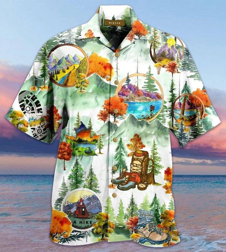 Amazing Hiking Hawaiian Shirt Pre13687 Amazing Hiking Hawaiian Shirt Pre13687