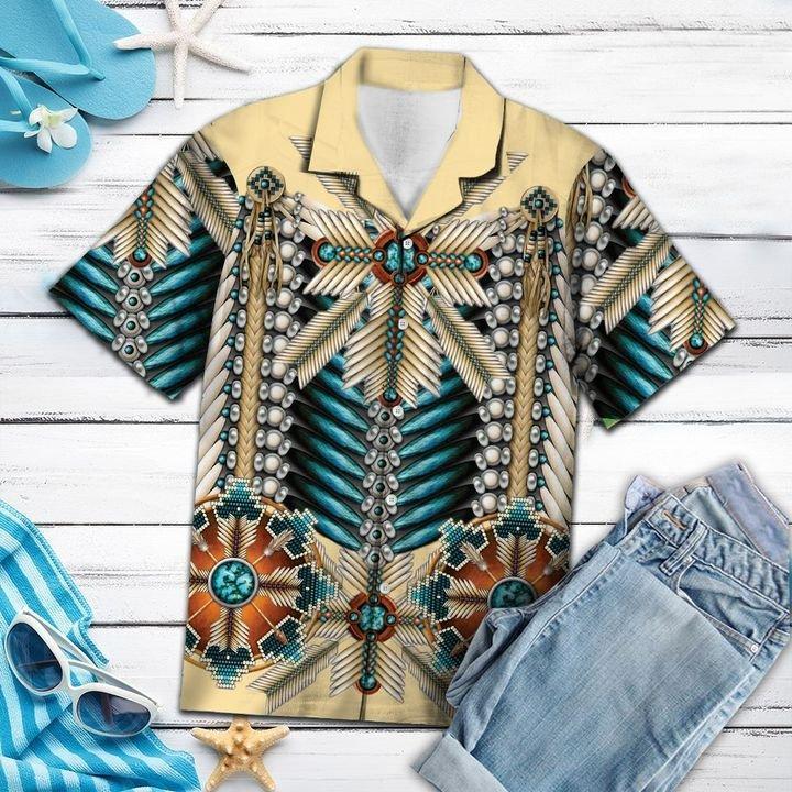Amazing Native Warrior Hawaiian Shirt Pre13651 Amazing Native Warrior Hawaiian Shirt Pre13651