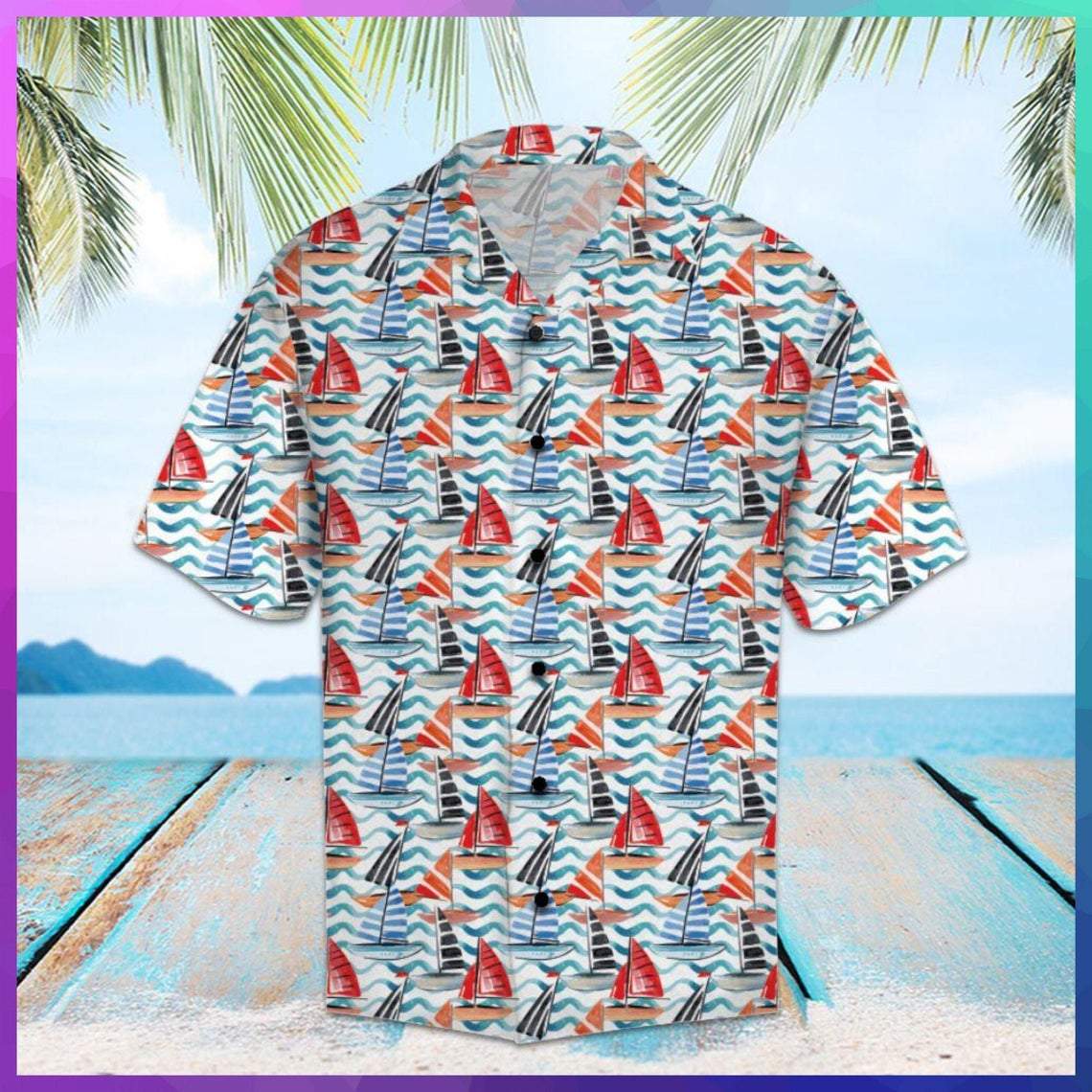 Amazing Sailing Hawaiian Shirt Pre10928 Amazing Sailing Hawaiian Shirt Pre10928