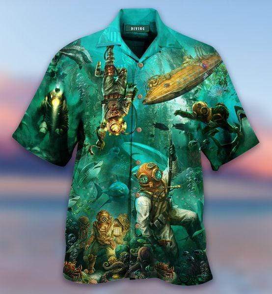 Amazing Scuba Diving Dont Fear Death Fear Hawaiian Shirt Pre13704 Amazing Scuba Diving Dont Fear Death Fear Hawaiian Shirt Pre13704