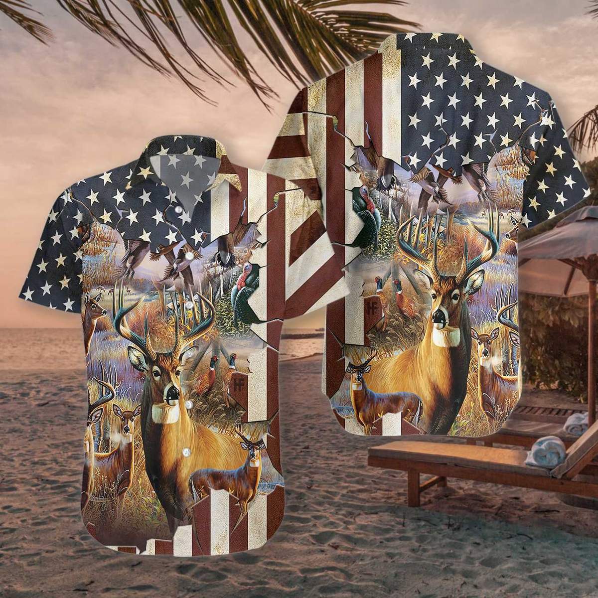 American Hunter Hawaiian Shirt Pre11409 American Hunter Hawaiian Shirt Pre11409