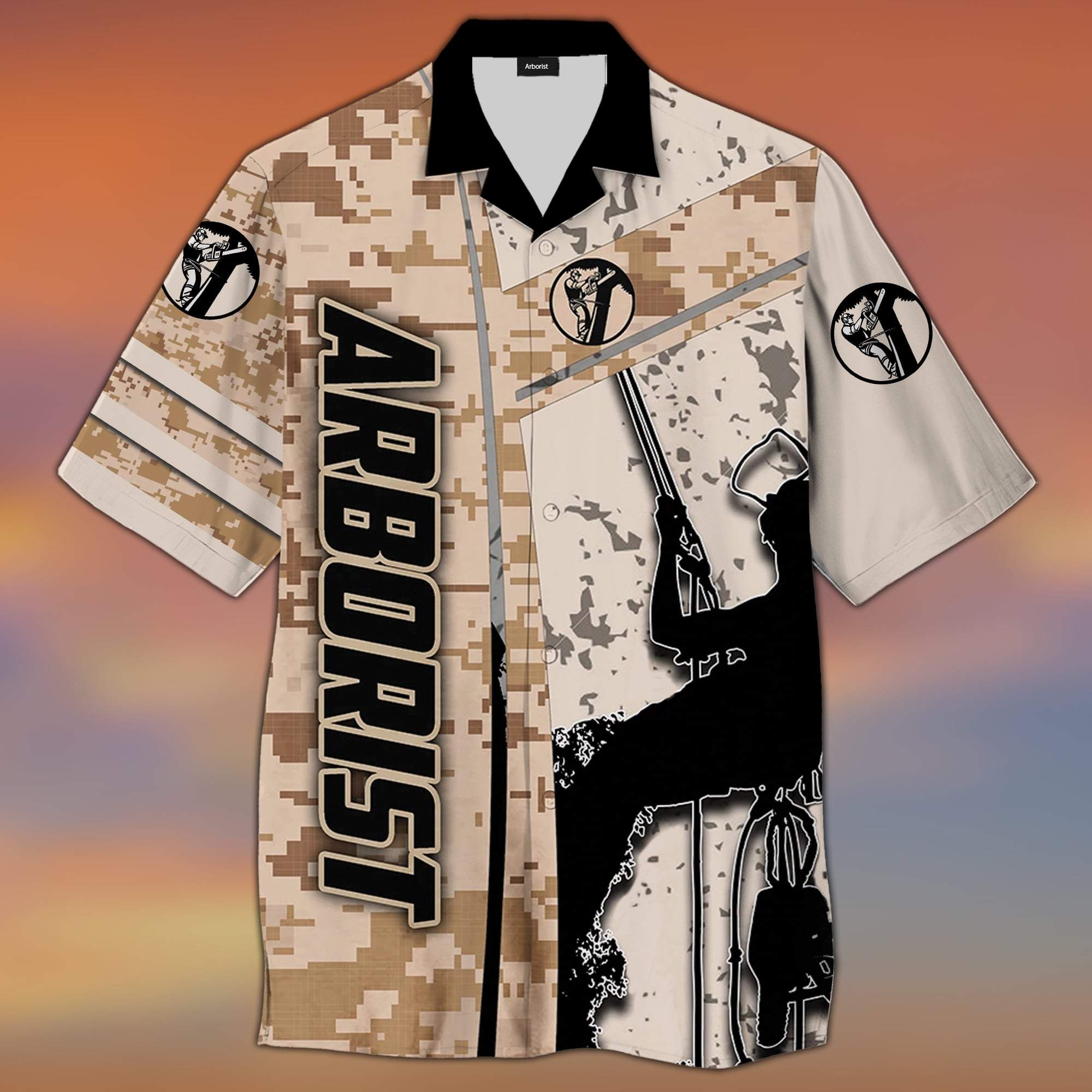Arborist Camo Hawaiian Shirt Pre13596 Arborist Camo Hawaiian Shirt Pre13596