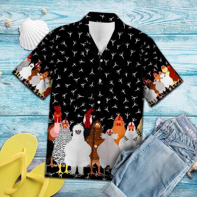 Awesome Chicken Hawaiian Shirt Pre13603 1 » Cool Gifts for You - Mfamilygift Awesome Chicken Hawaiian Shirt Pre13603 1