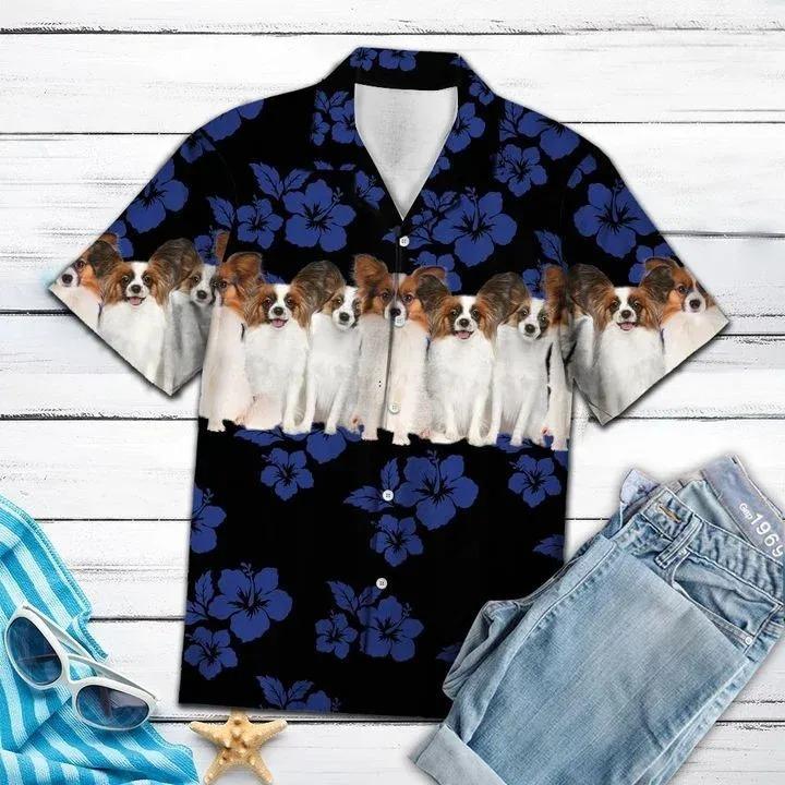 Awesome Papillon Hawaiian Shirt Pre13561 Awesome Papillon Hawaiian Shirt Pre13561