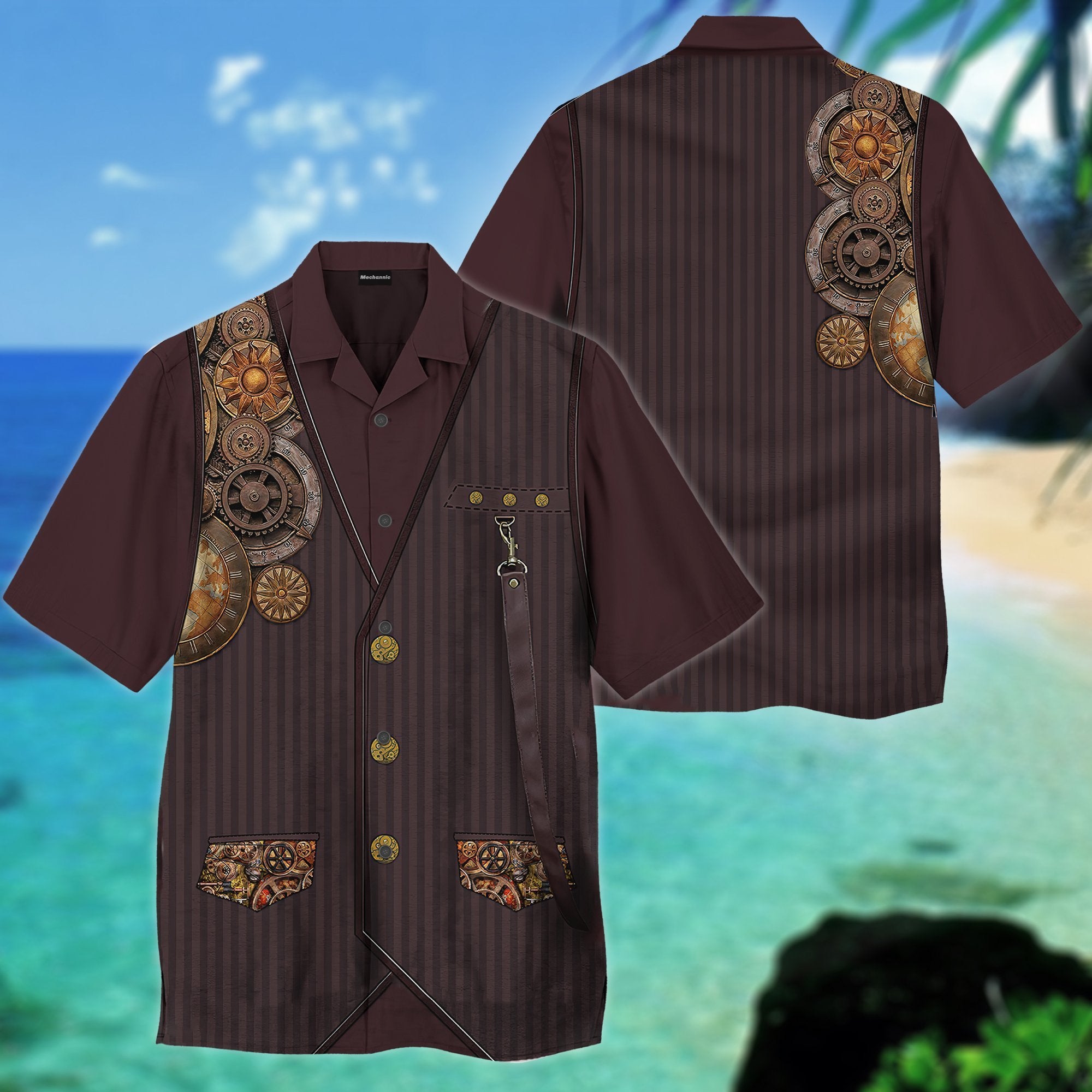 Awesome Steampunk Mechanic Us Army Camo Hawaiian Shirt Pre13617 Awesome Steampunk Mechanic Us Army Camo Hawaiian Shirt Pre13617