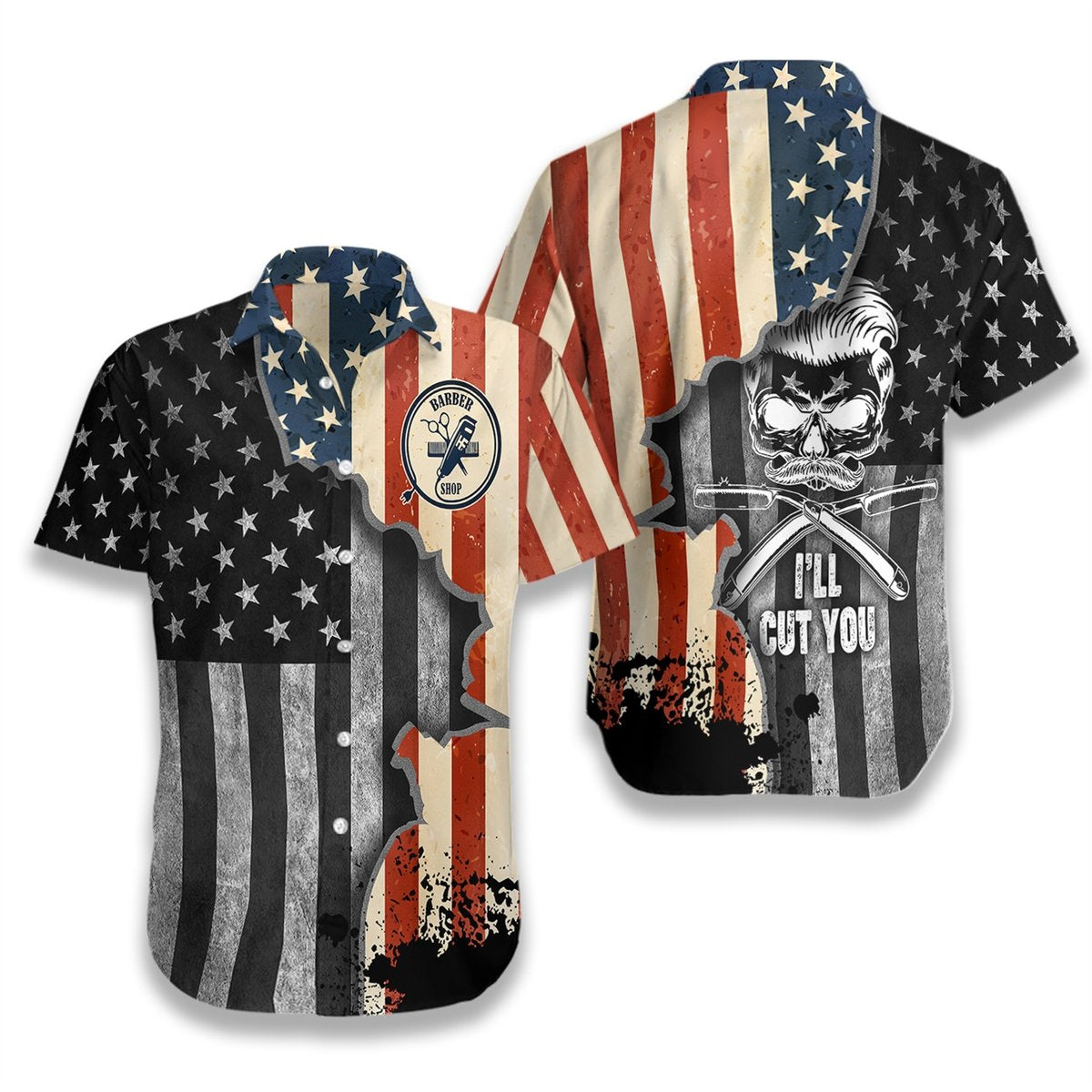 Barber Shop Hawaiian Shirt Pre13629 Barber Shop Hawaiian Shirt Pre13629