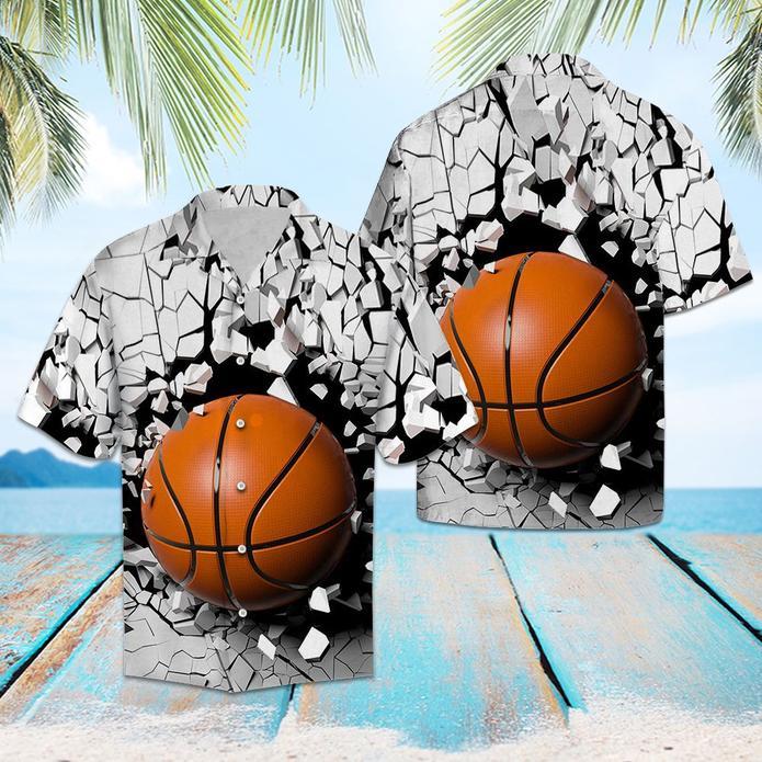 Basketball Broken Wall Hawaiian Shirt Pre10662 Basketball Broken Wall Hawaiian Shirt Pre10662