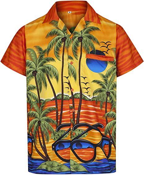 Beach Holiday Sunglasses Style Hawaiian Shirt Pre13547