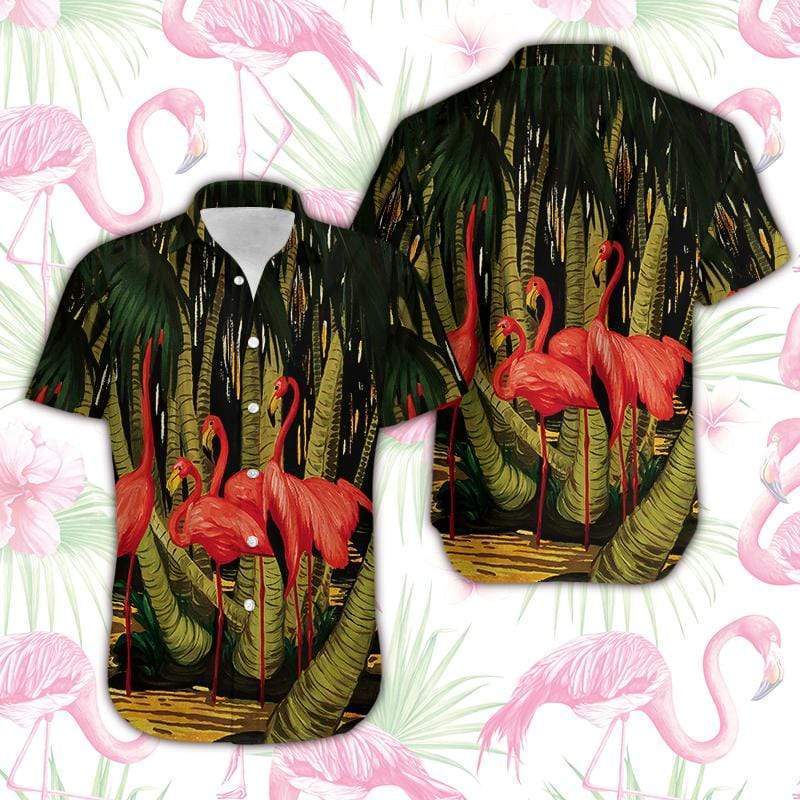 Beautiful Flamingo Coconut For Men For Women Hw2547 Hawaiian Shirt Pre13537