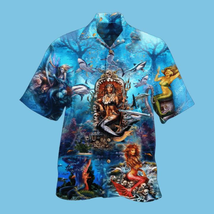 Beautiful Mermaid In The Ocean Hawaiian Shirt Pre10037 Beautiful Mermaid In The Ocean Hawaiian Shirt Pre10037