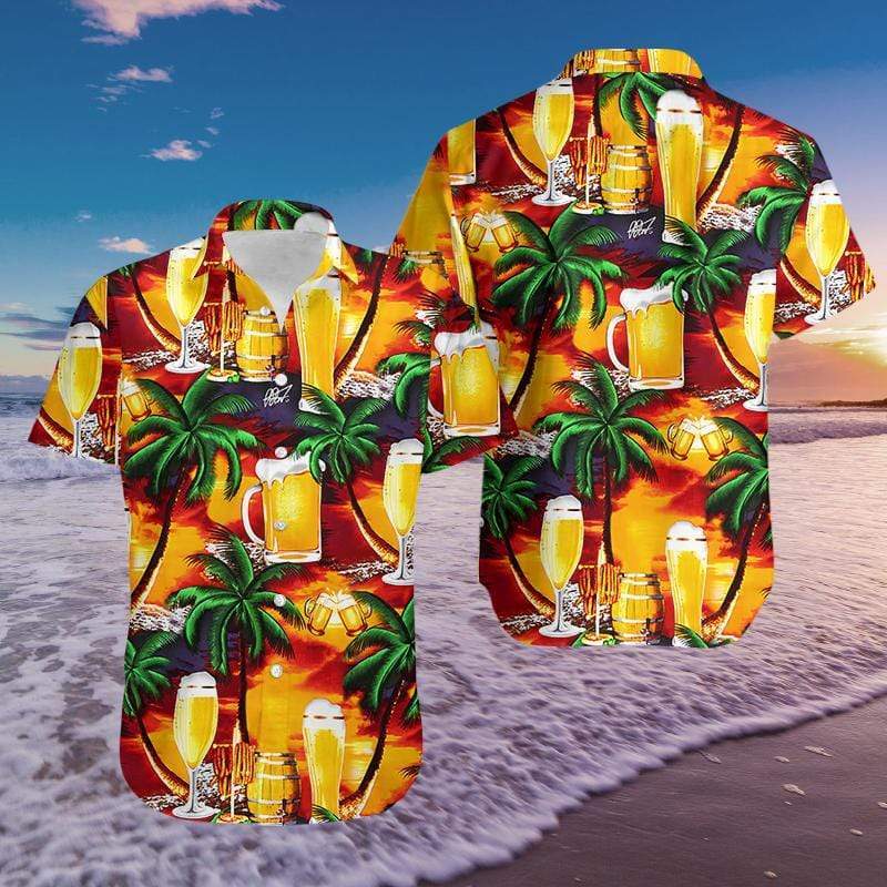 Beer In Paradise Unisex Hawaiian Shirt Pre13534 Beer In Paradise Unisex Hawaiian Shirt Pre13534