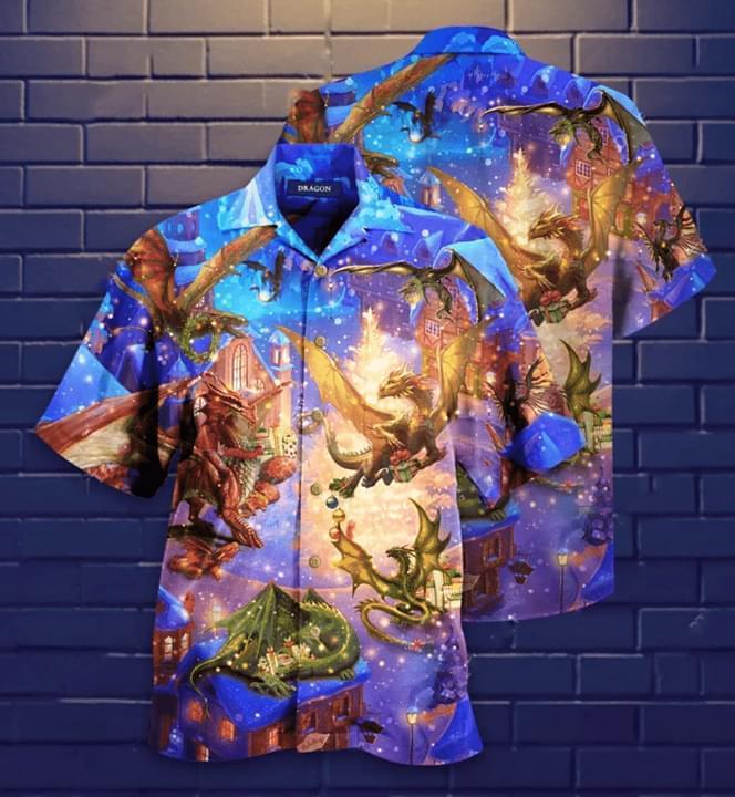 Believe In The Magic Of Christmas Dragon Hawaiian Shirt Pre13516 Believe In The Magic Of Christmas Dragon Hawaiian Shirt Pre13516