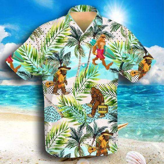 Bigfoot Activities Camping Hawaiian Shirt Pre10030