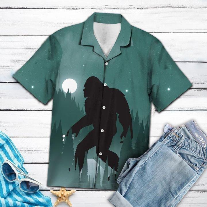 Bigfoot Cool Night Hawaiian Shirt Pre13474 Bigfoot Cool Night Hawaiian Shirt Pre13474