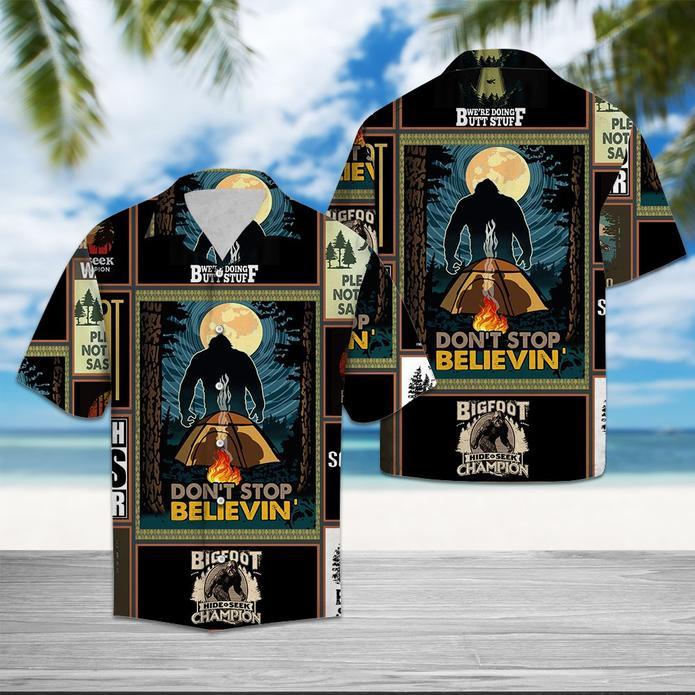 Bigfoot Hide And Seek Hawaiian Shirt Pre10726