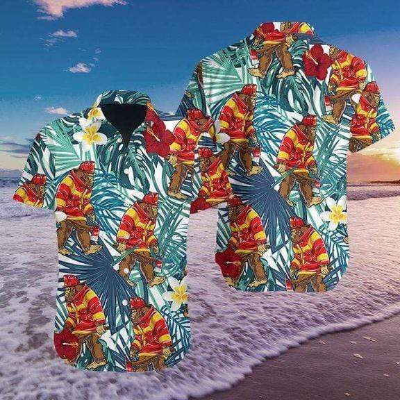 Bigfoot Proud Firefighter Summer Vibe Tropical Camping Hawaiian Shirt Pre10196 Bigfoot Proud Firefighter Summer Vibe Tropical Camping Hawaiian Shirt Pre10196