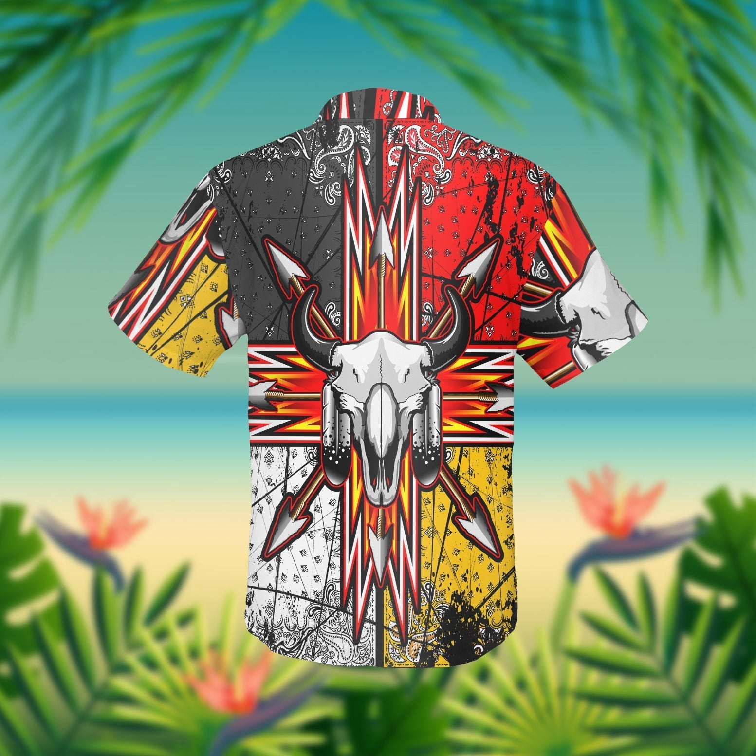 Bison Arrow Native Hawaiian Shirt Pre13548 1 » Cool Gifts for You - Mfamilygift Bison Arrow Native Hawaiian Shirt Pre13548 1