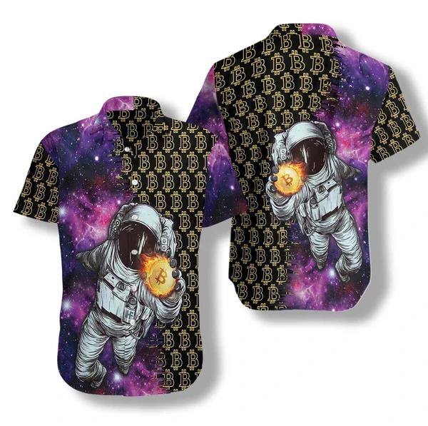 Bitcoin In The Galaxy Hawaiian Shirt Pre10756 Bitcoin In The Galaxy Hawaiian Shirt Pre10756