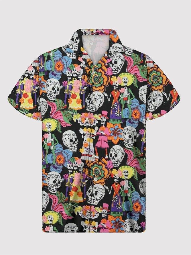 Black Skull Hawaiian Shirt Pre10610 Black Skull Hawaiian Shirt Pre10610