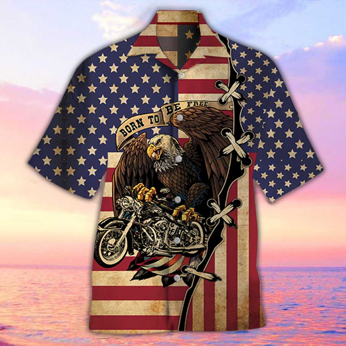 Born To Be Free Unisex Hawaiian Shirt Pre13460